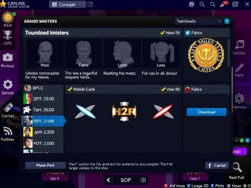 BFC Grand Masters gameplay interface